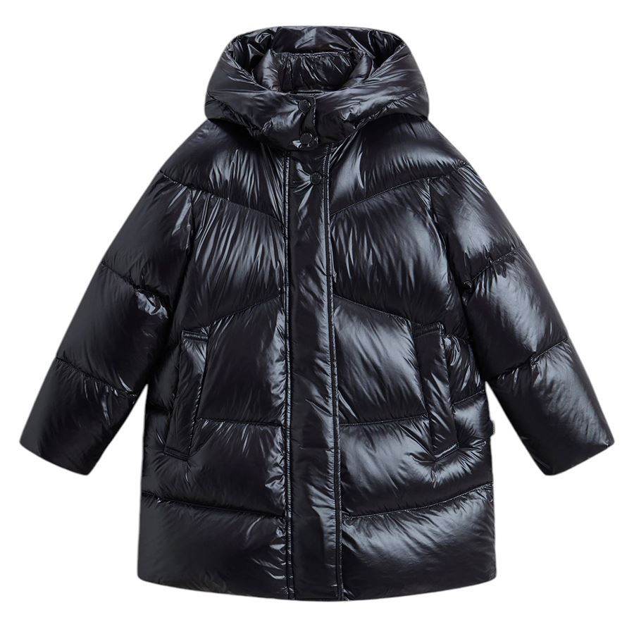 Piumino Aliquippa da bambina in nylon lucido Woolrich | CFWKOU0477100